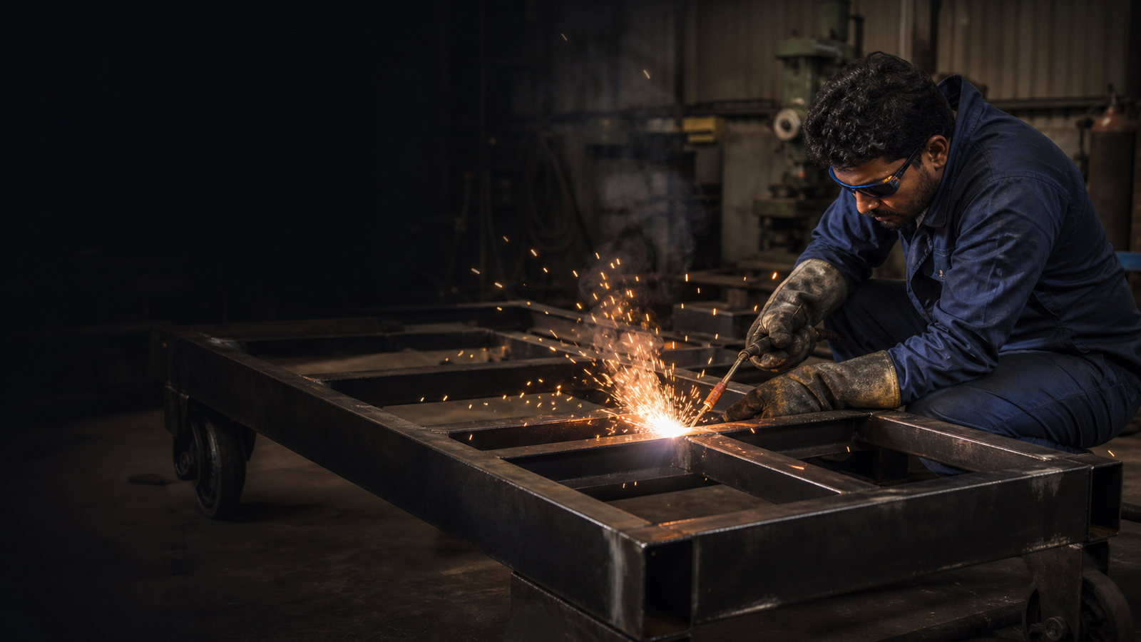 Industrial fabrication workshop